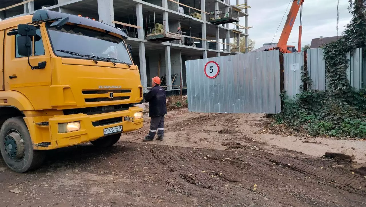 39 случаев выноса грязи со строительных площадок зафиксировали власти Ижевска