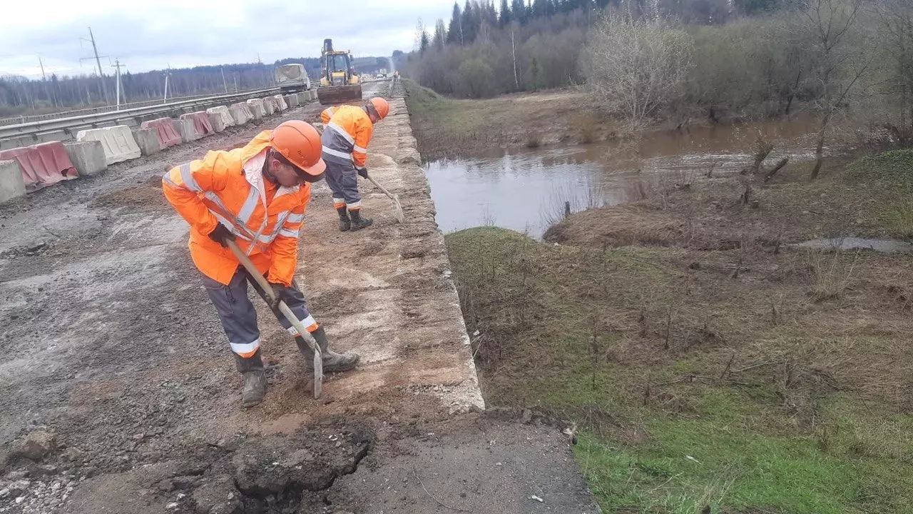 В двух районах Удмуртии продолжается ремонт мостов