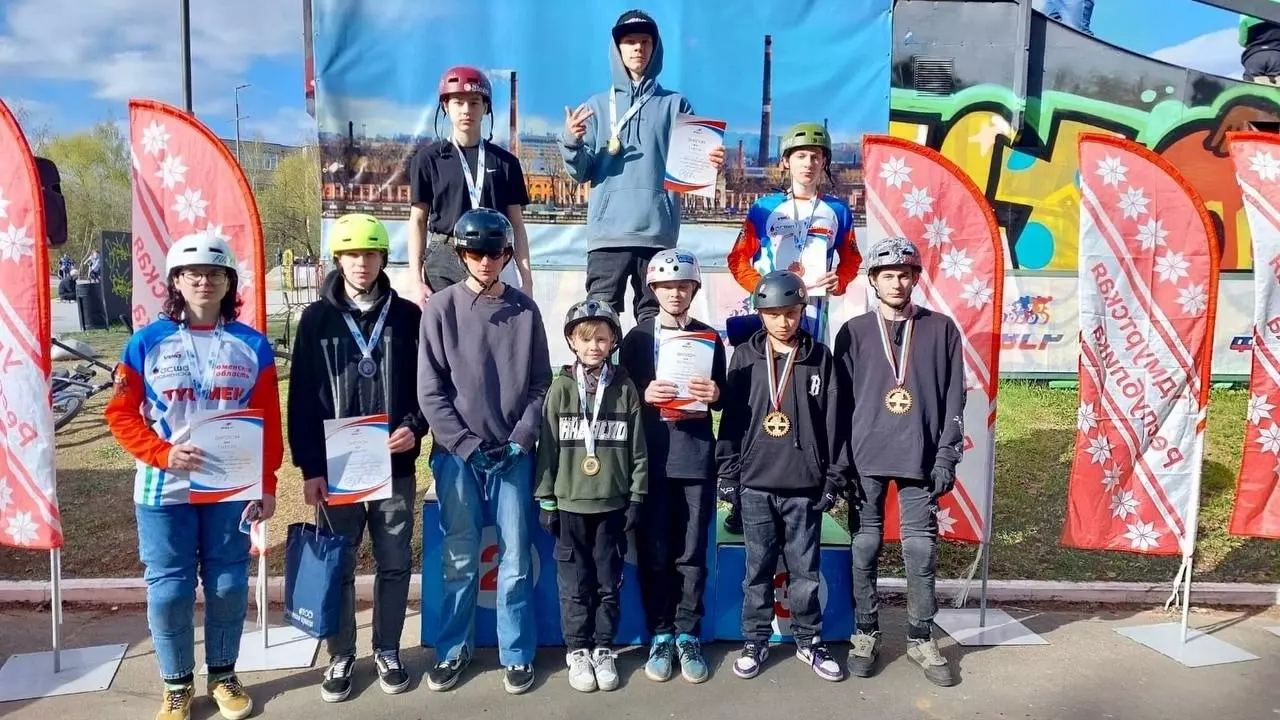 В Ижевске прошли всероссийские соревнования по велофристайлу