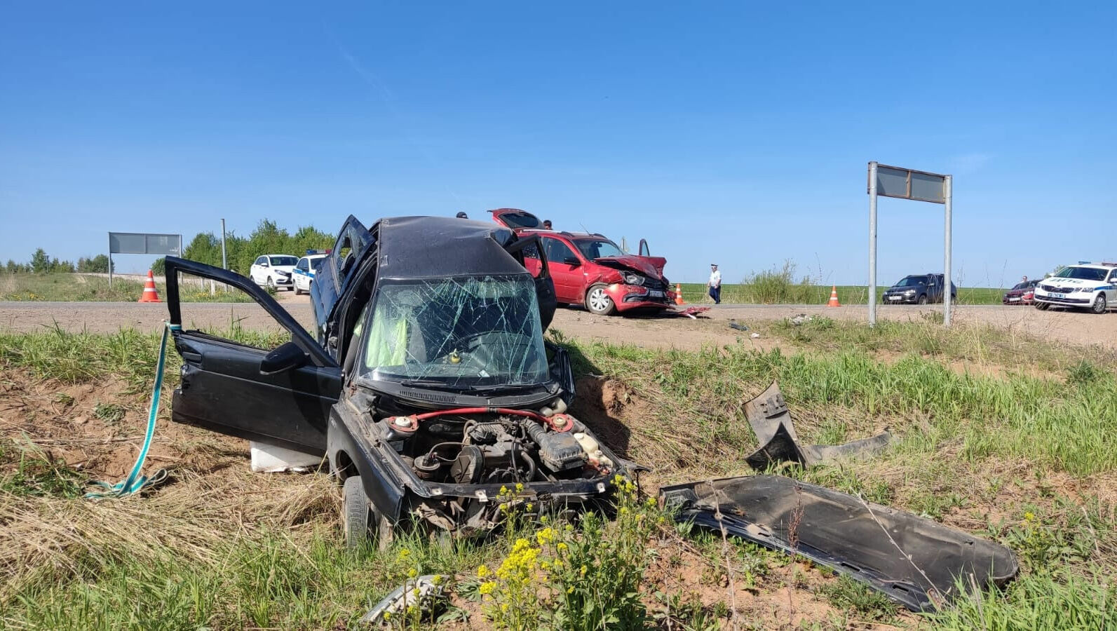 Водитель автомобиля «ВАЗ» погиб на трассе в Удмуртии