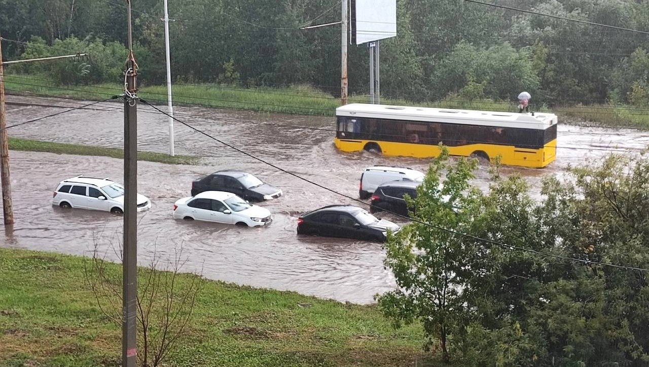 В Ижевске новые потопы из-за ливня