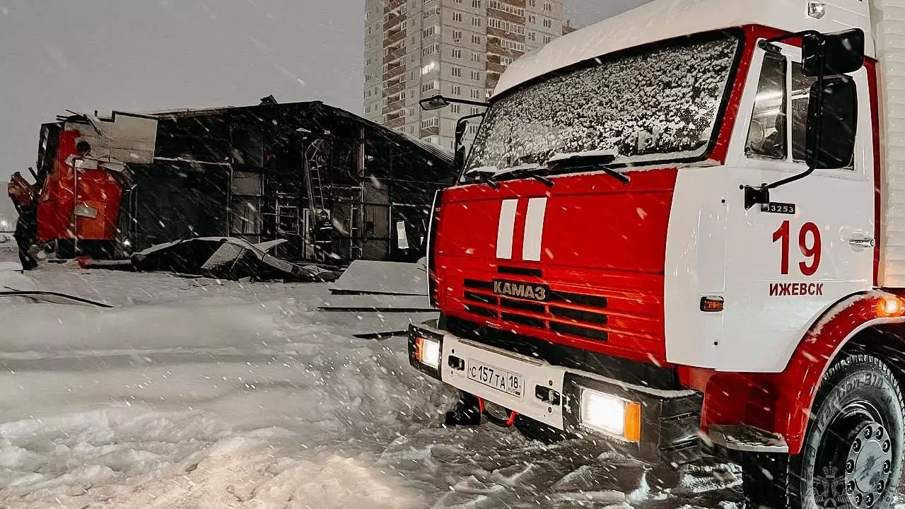 Мужчина получил ожоги лба утром 18 декабря на пожаре в Ижевске