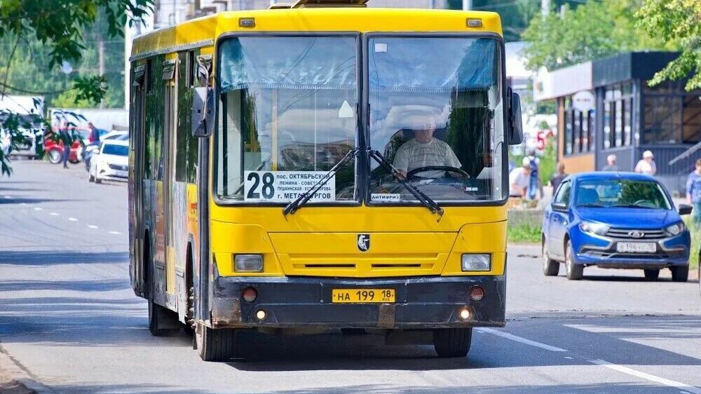 В Ижевске автобус №28 на время продлят до поселка Первомайский