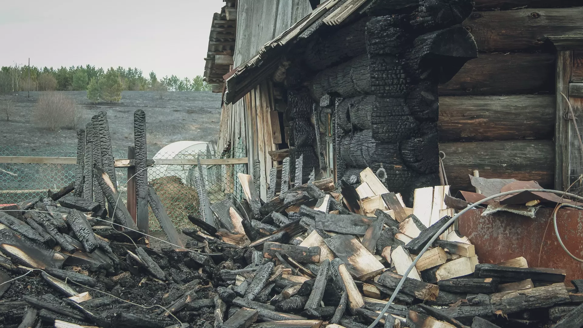 Жилой дом загорелся в Удмуртии из-за неисправности котельной