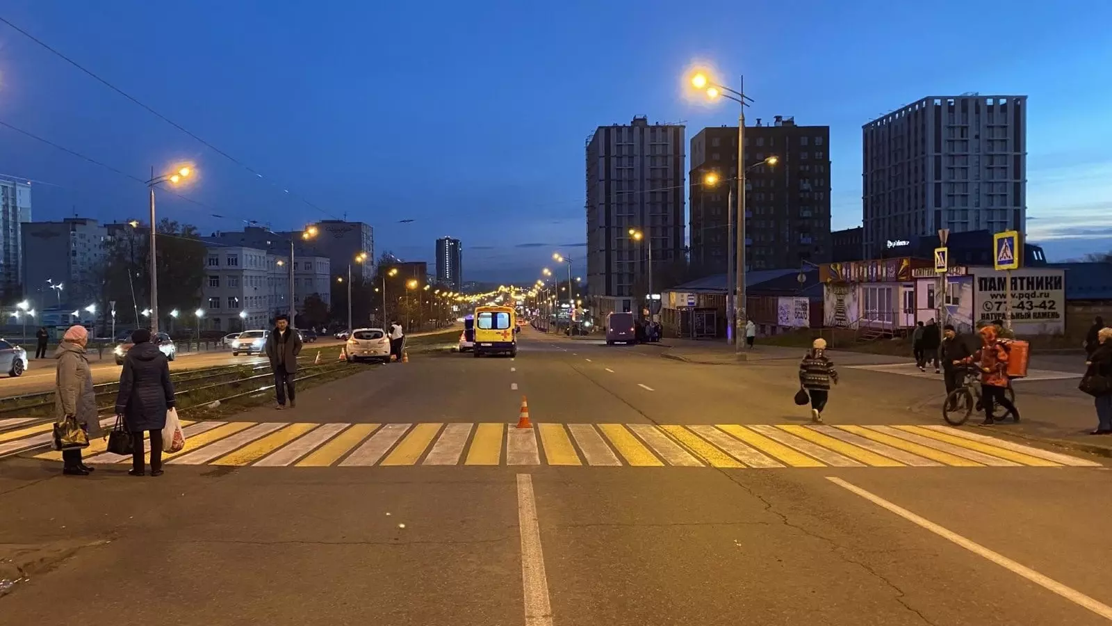 Женщина за рулем сбила подростка на пешеходном переходе в центре Ижевска