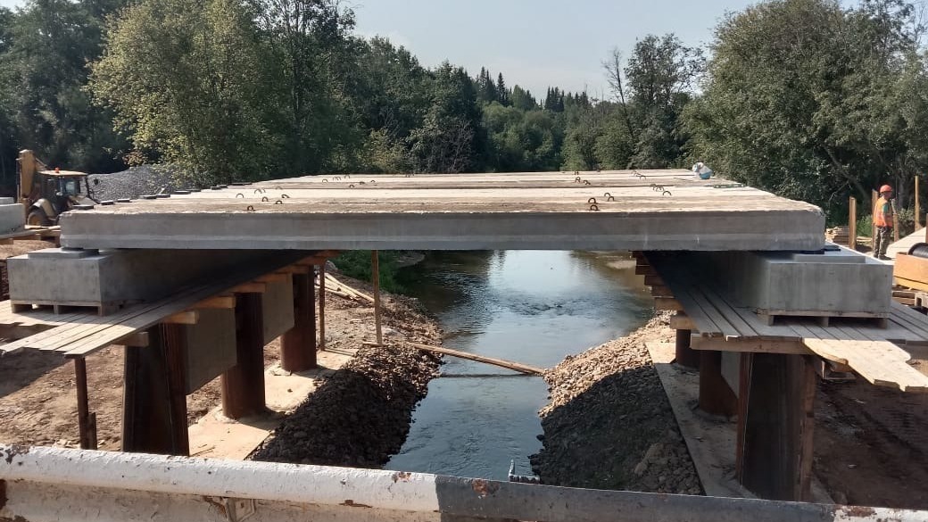 Ремонт моста через реку Пызеп в Удмуртии обещают закончить в сентябре