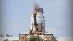 Сгорел символ города Ижевска — башня «Ижмаша»