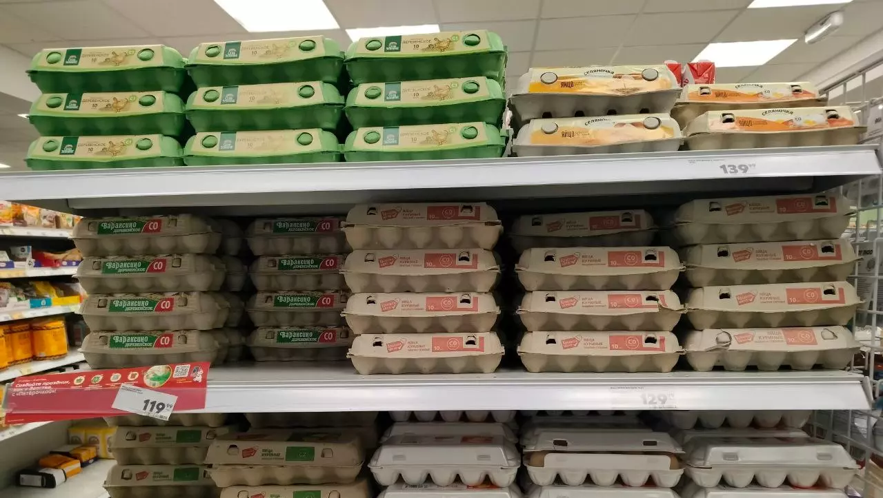 Уже по 140: Когда в Удмуртии остановится рост цен на куриные яйца