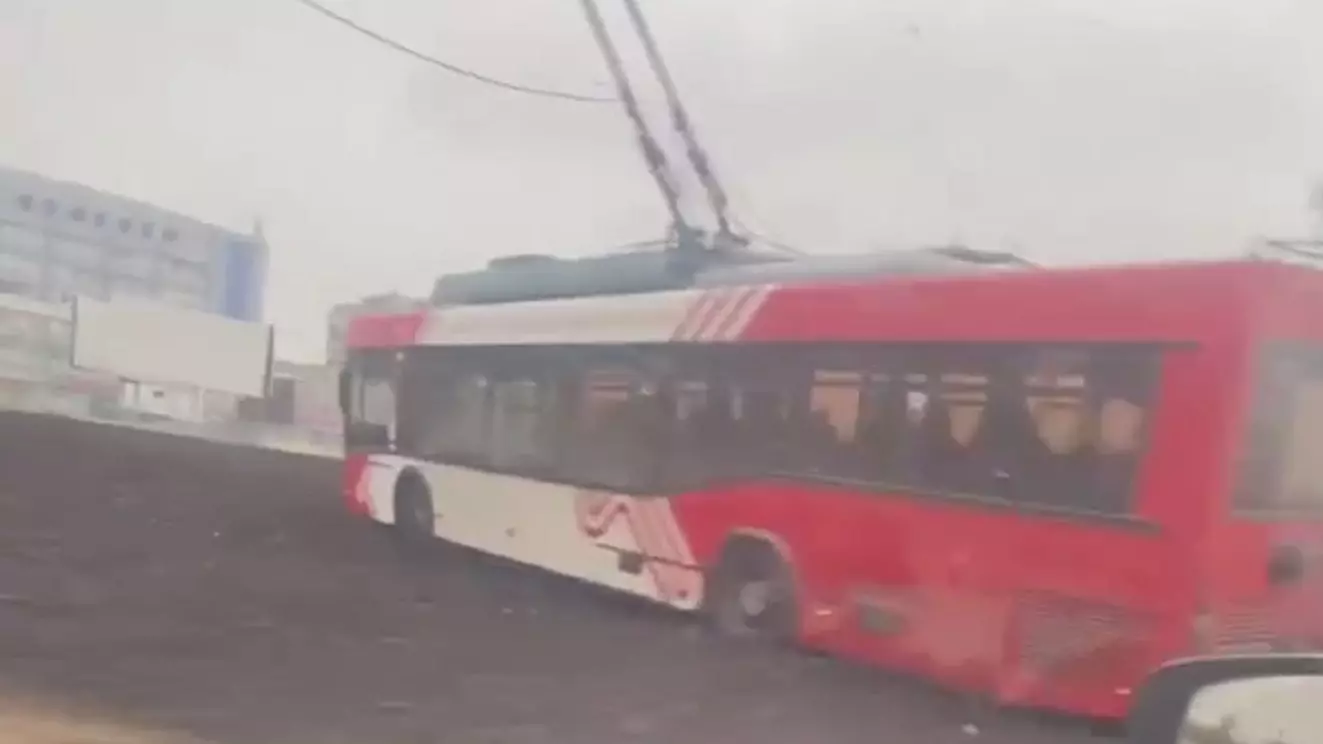 Инцидент с потерявшим управление троллейбусом в Ижевске обошелся без жертв