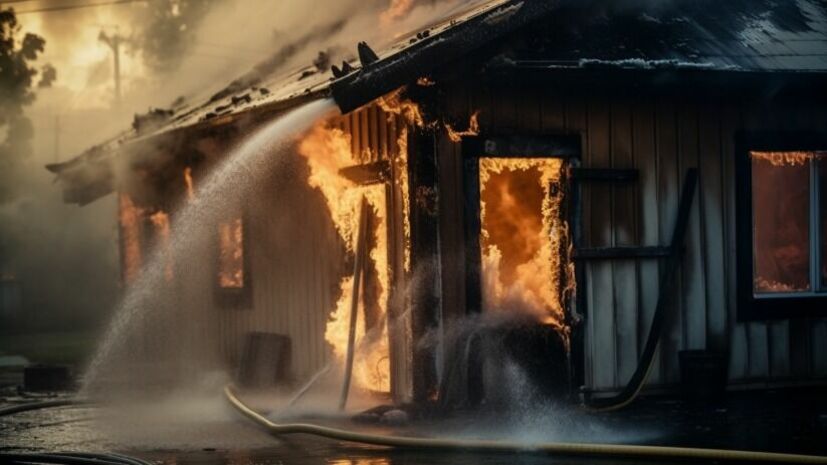 Спасти семью от пожара в Балезино огнеборцам помогли местные жители