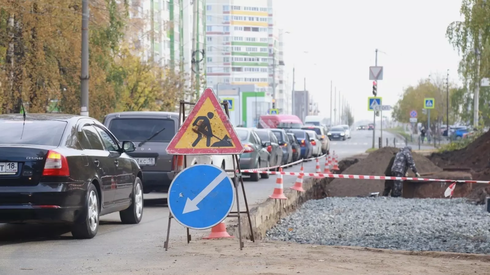 В октябре дорожный ремонт стартовал на 8 объектах Ижевска