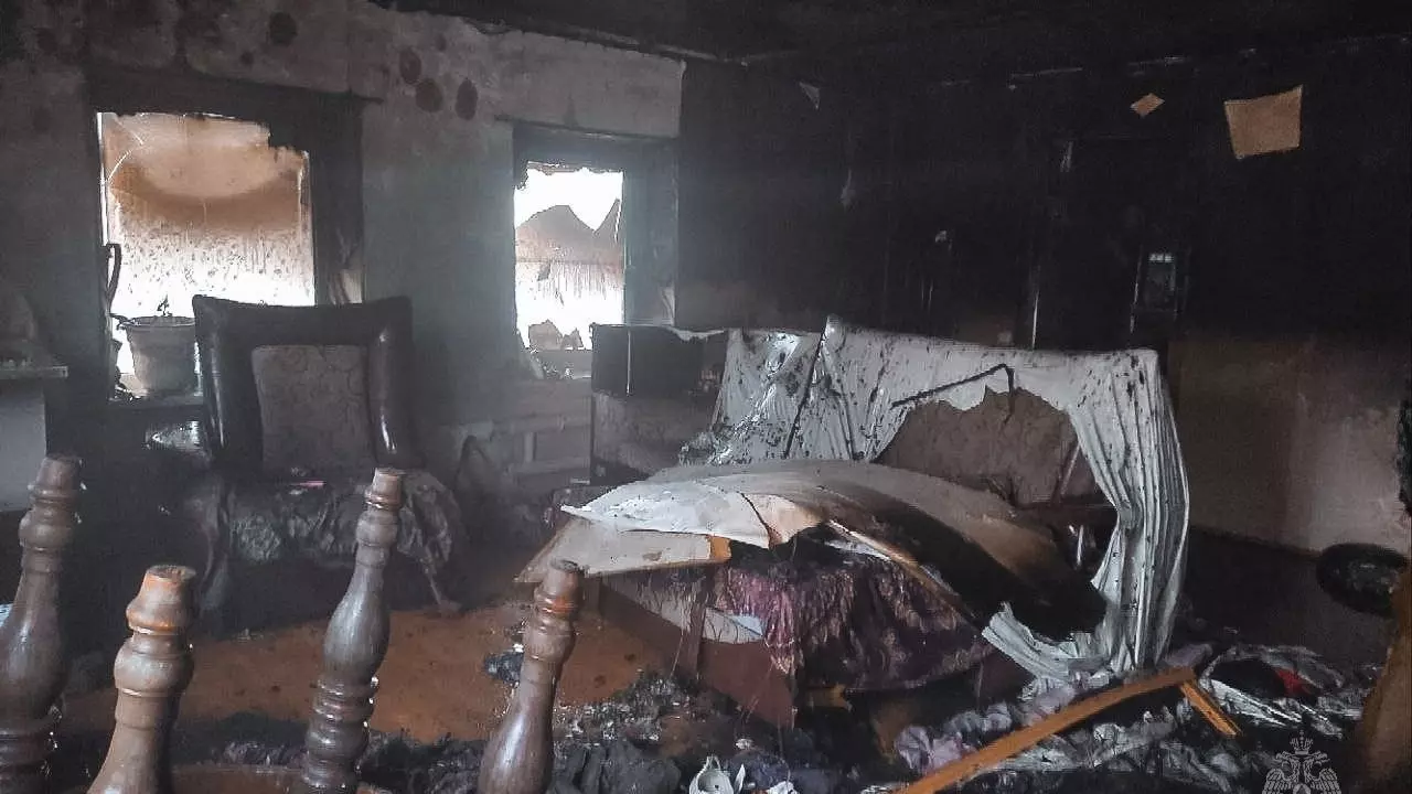 Дом загорелся из-за электрического счетчика в Удмуртии