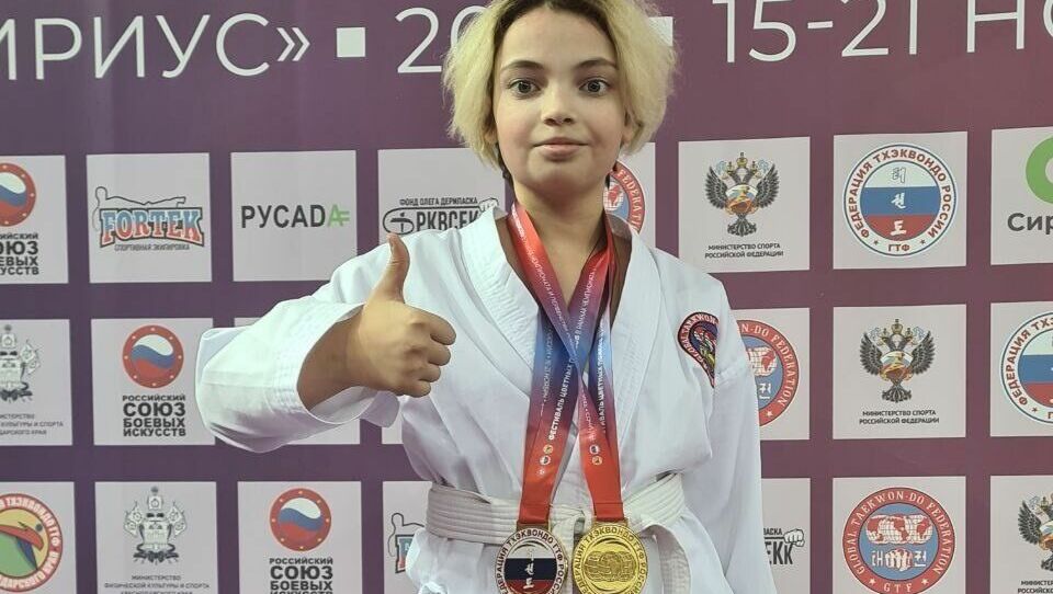 Победив болезнь: юная ижевчанка взяла два золота на Чемпионате России по тхэквондо