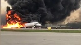 Пожар в самолете SSJ-100