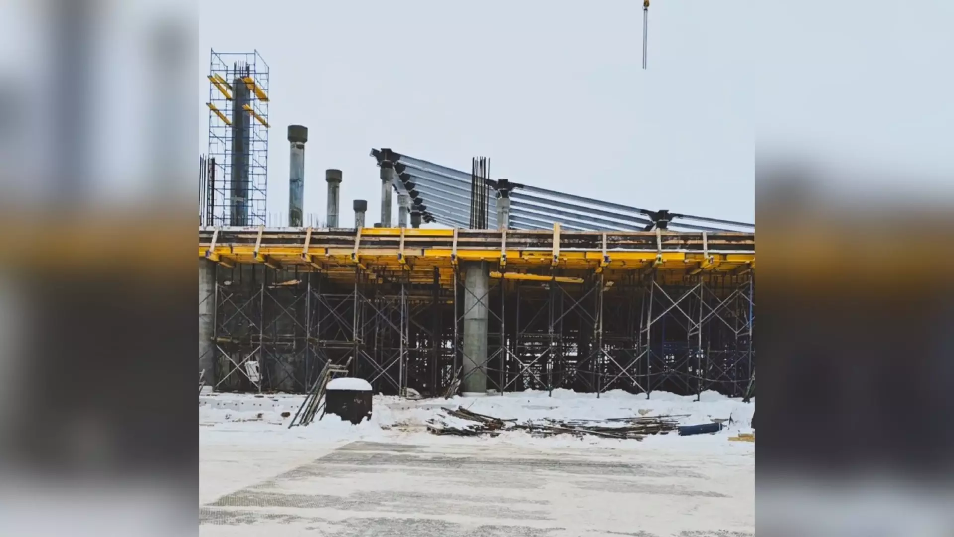 Монтаж крыши нового здания аэропорта в Ижевске закончат в феврале