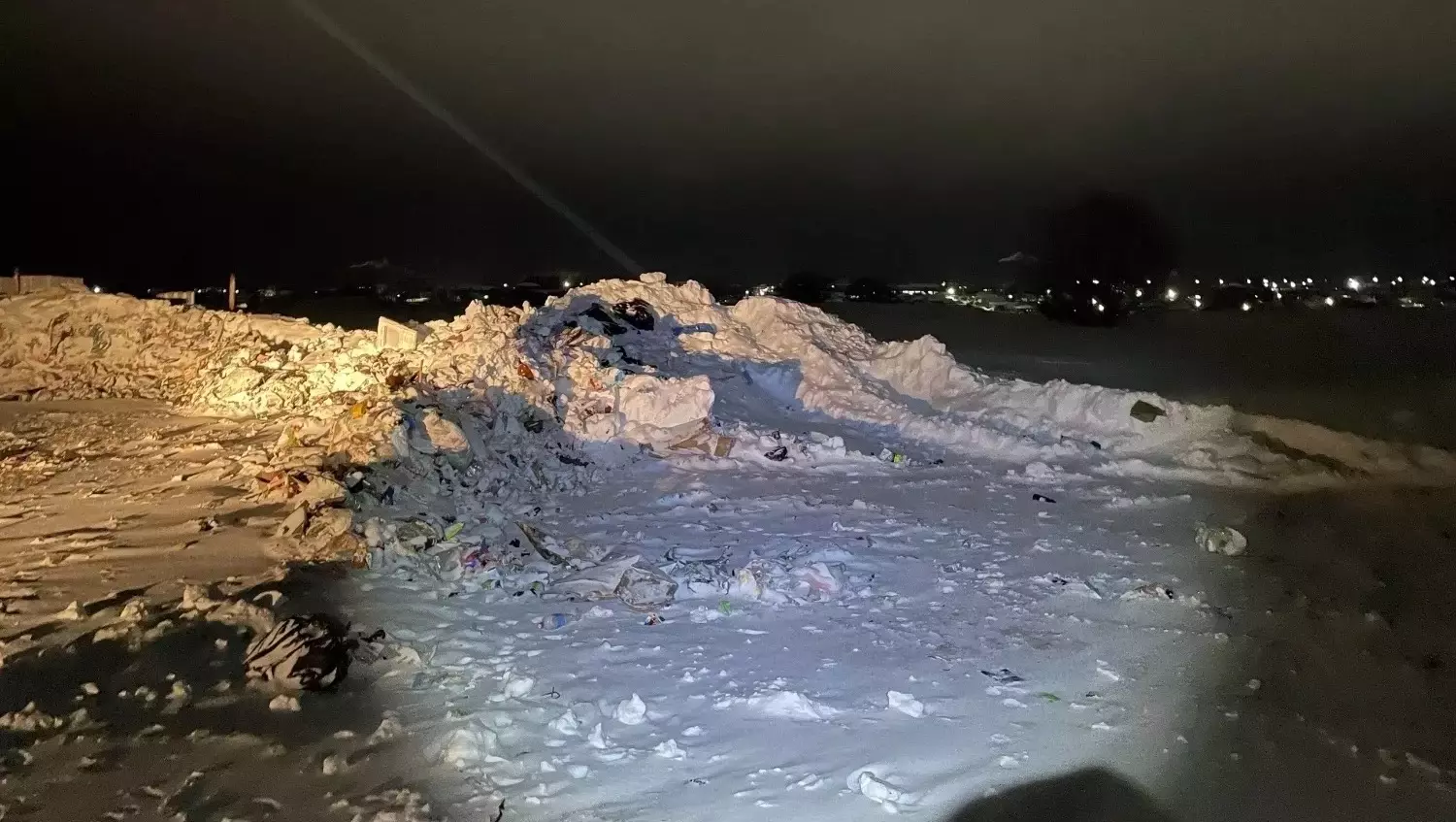 Место свалки в окрестностях села Каракулино обследуют после схода снега