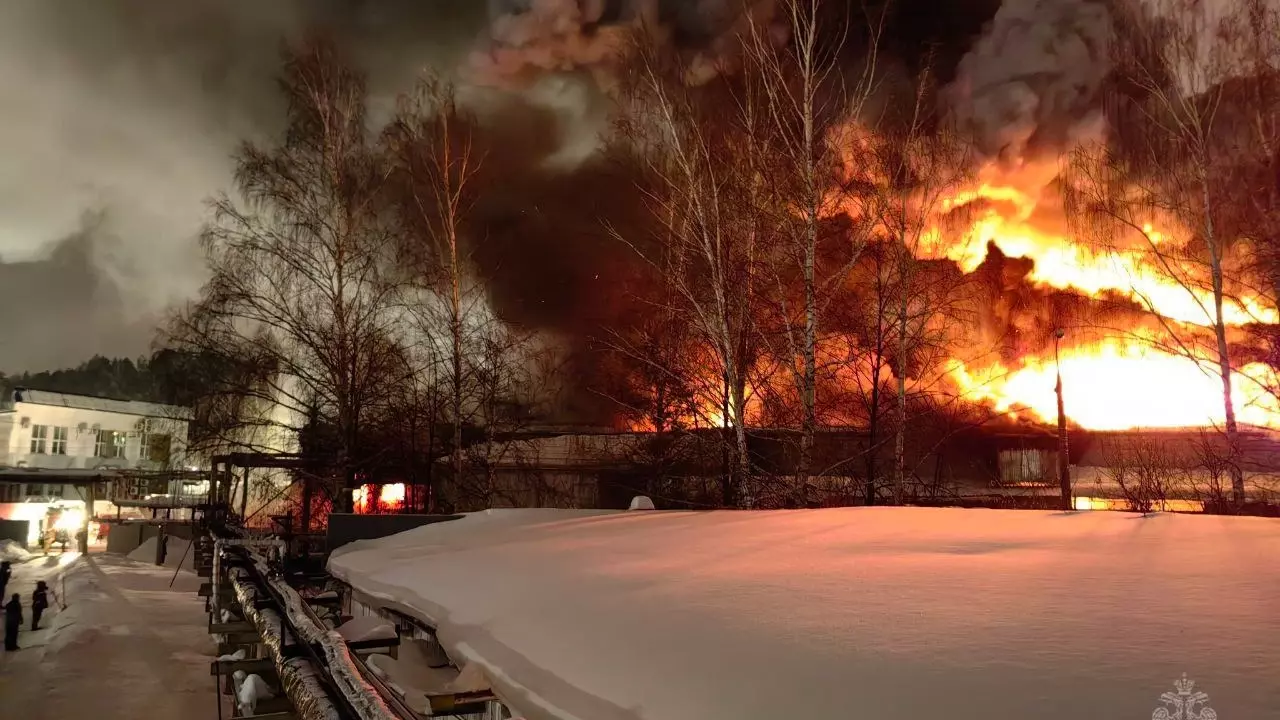 Пожар на ул. Орджоникидзе в Ижевске