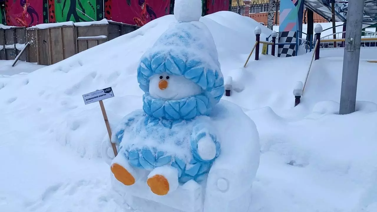 В Ижевске прошел фестиваль снеговиков