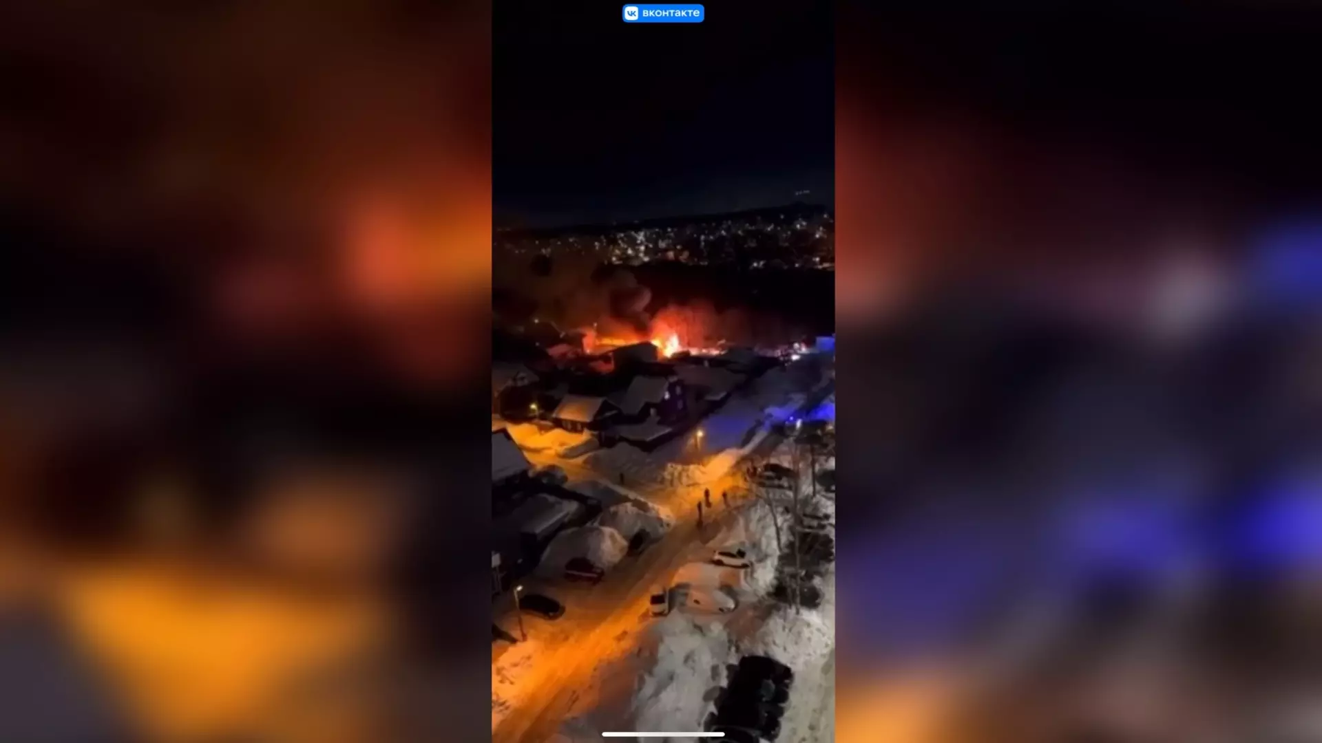 В Ижевске сгорел дом в районе Восточного поселка
