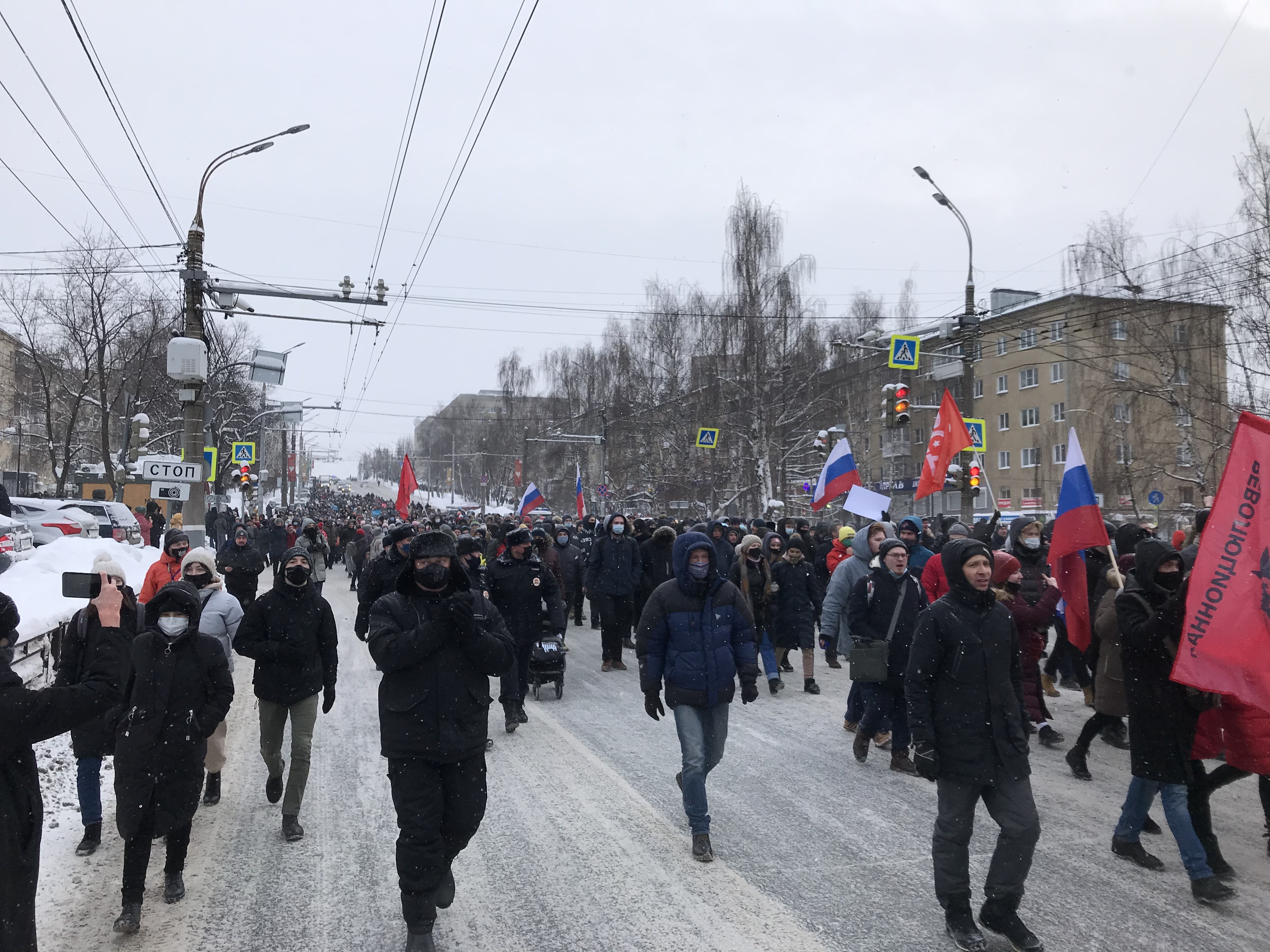 В Ижевске прошла несанкционированная акция протеста