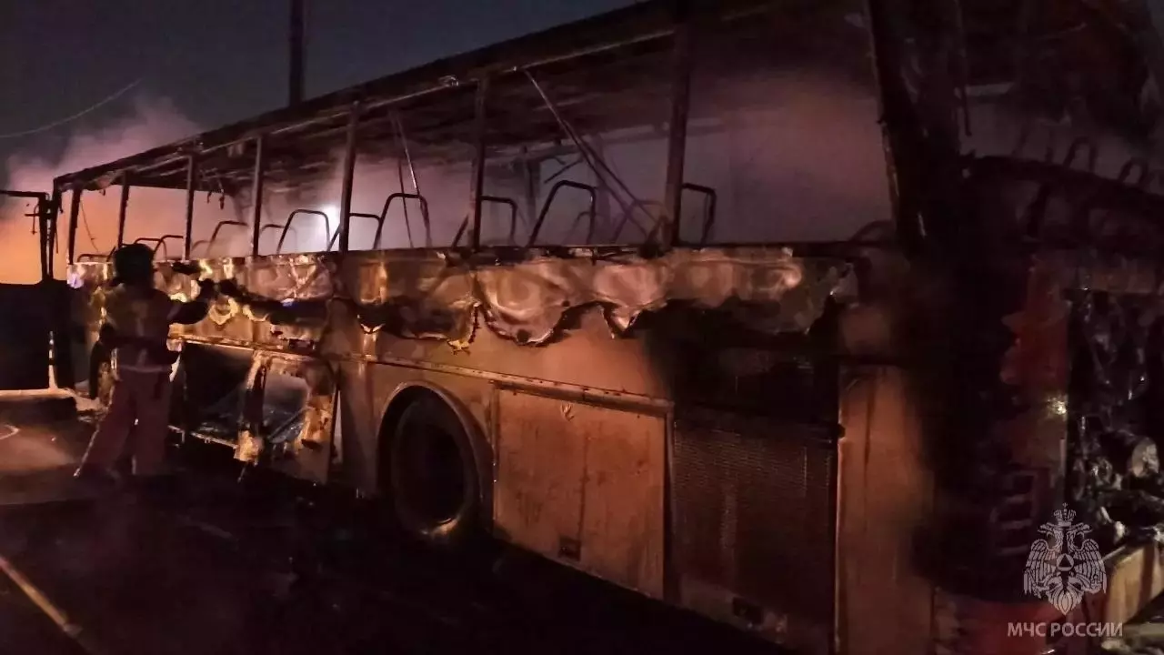 Глава СК РФ дал указание расследовать возгорание рейсового автобуса в Удмуртии