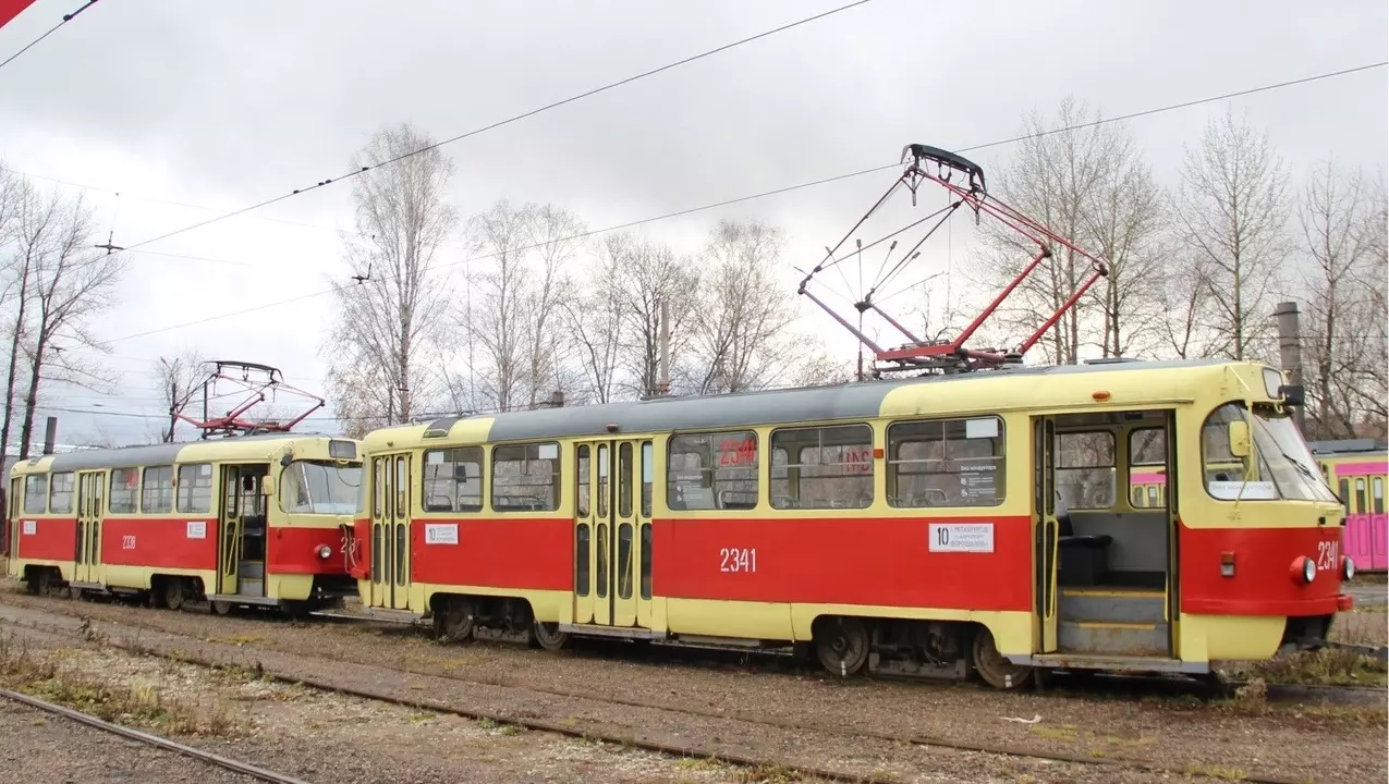 В Ижевске на линию вышел первый двухвагонный трамвай маршрута №10