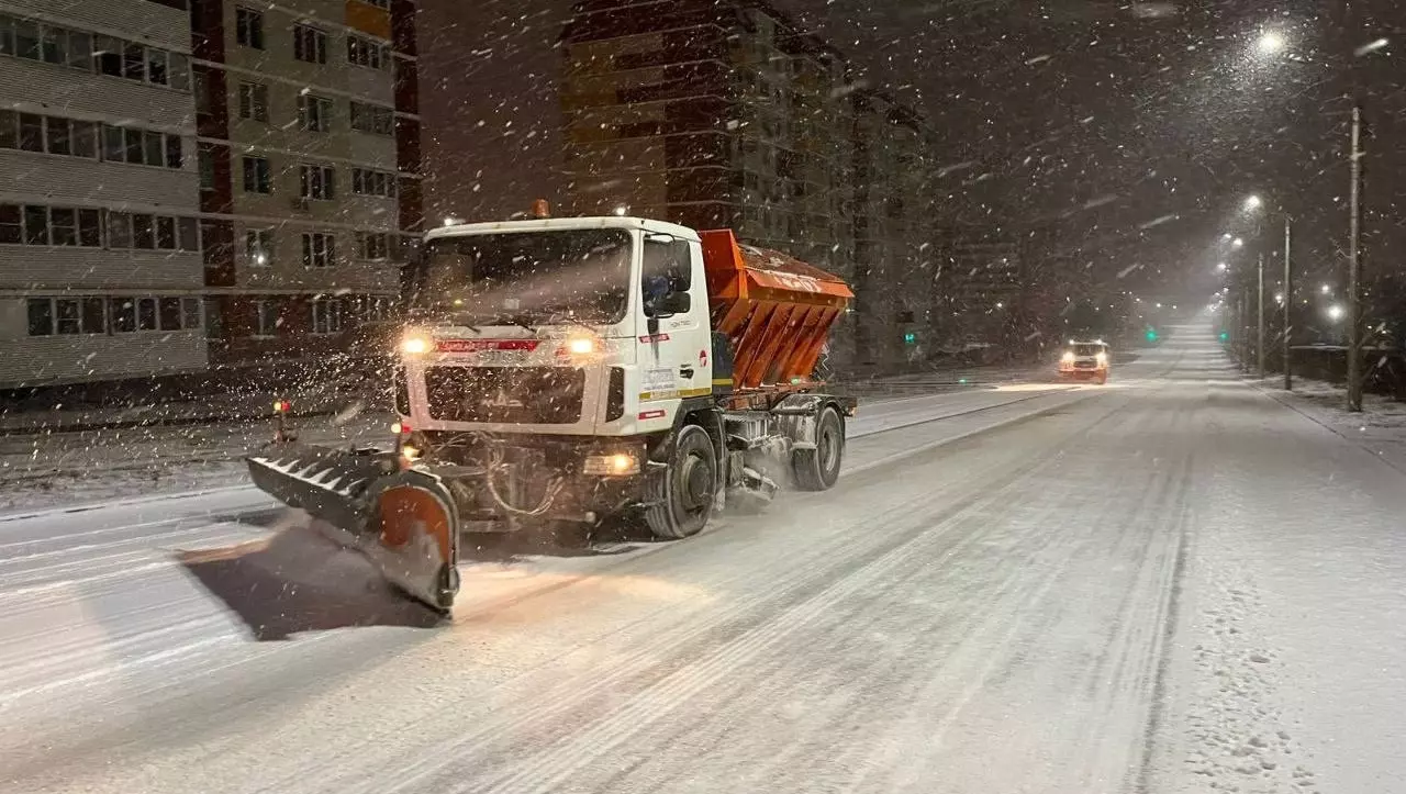 14 сантиметров снега выпало в Ижевске за ночь 21 ноября