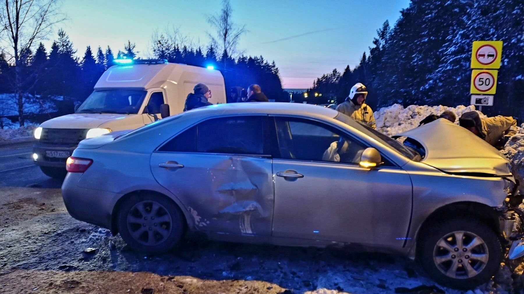 Водитель пострадал в дорожной аварии у села Пугачево в Удмуртии
